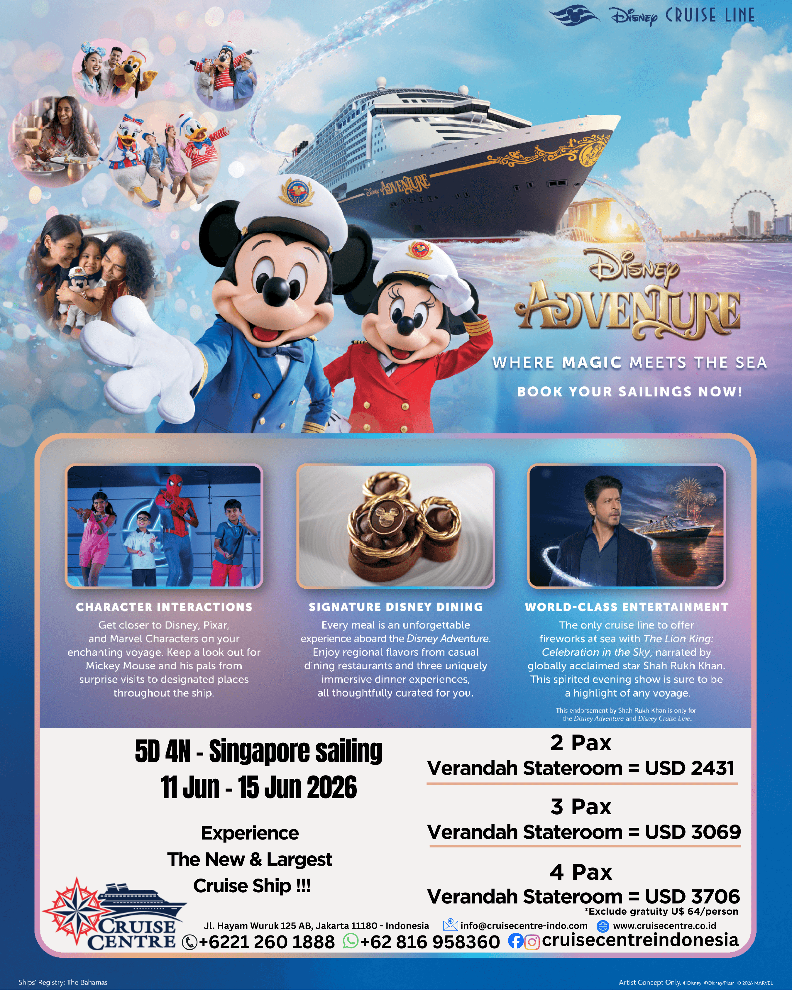 5D 4N - Singapore sailing