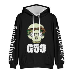 G59 Record Merch Long Sleeve Black Hoodie