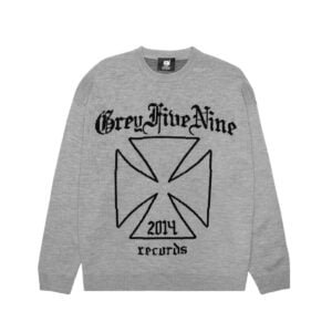 G59 2014 Records Knitted Sweater Grey
