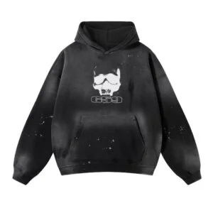G59 Vintage Wash Frayed Fleece Hoodie