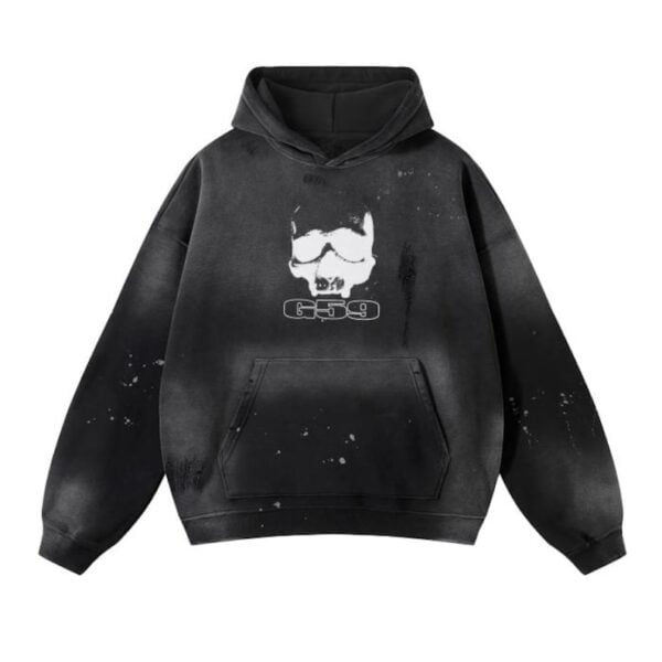 G59 Vintage Wash Frayed Fleece Hoodie