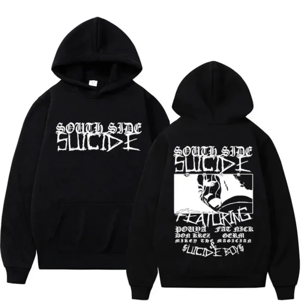 SuicideBoys Helmet Printed Long Sleeve Hoodie