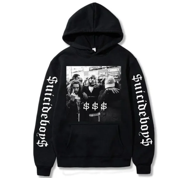 Suicideboys Print Fleece Hoodie