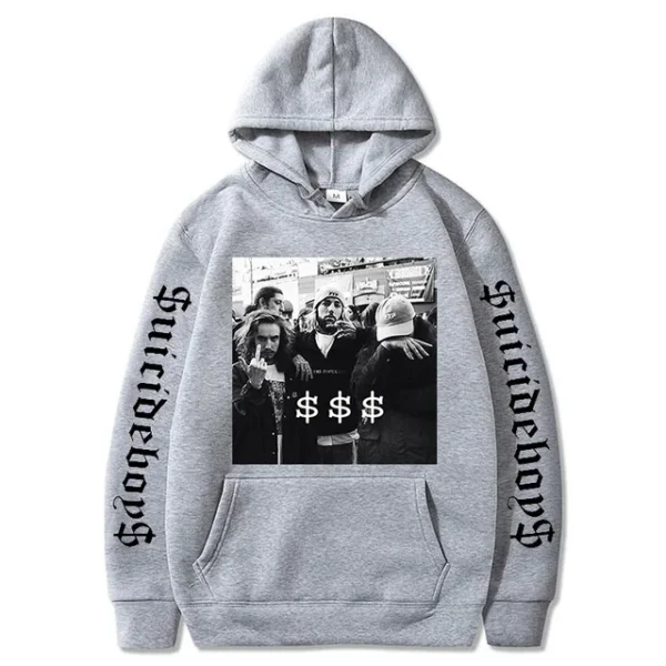 Suicideboys Print Fleece Hoodie