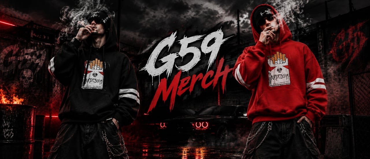 G59 Merch Explore the Dark Energy of G59 Streetwear